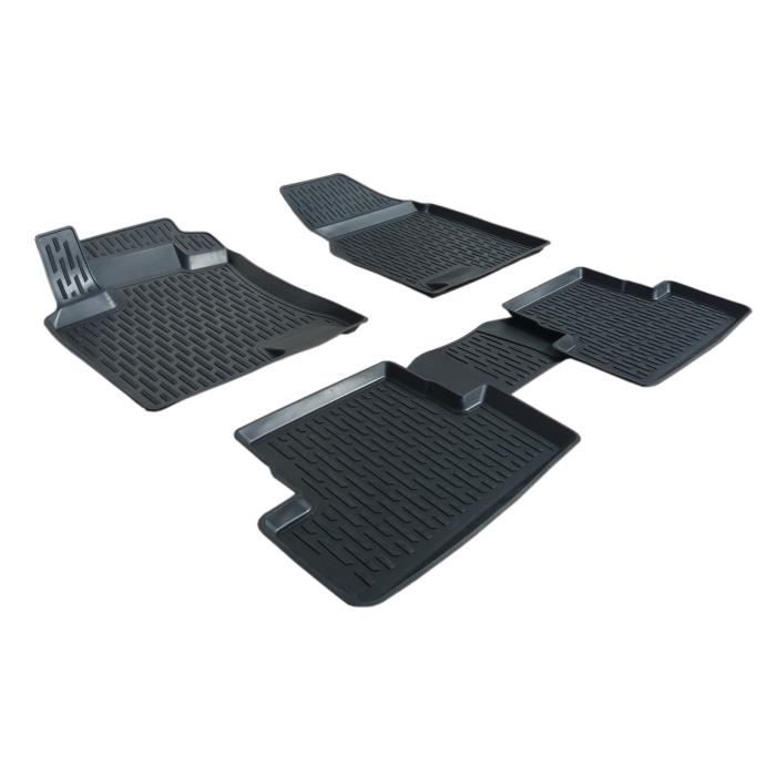 Tapis de sol - SCOUTT - Nissan Qashqai J10 - Caoutchouc Premium - 3D - Noir