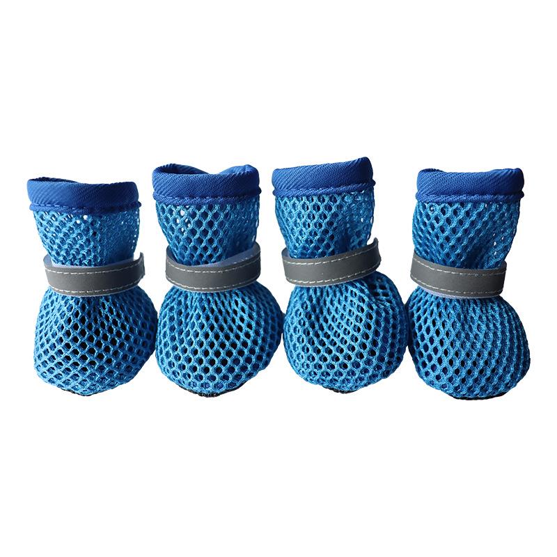 Универсальные нескользящие чехлы для лап питомцев на все четыре сезона - Теплые, износостойкие хлопковые ботинки для собак (Сиба-ину, Бишон фризе)