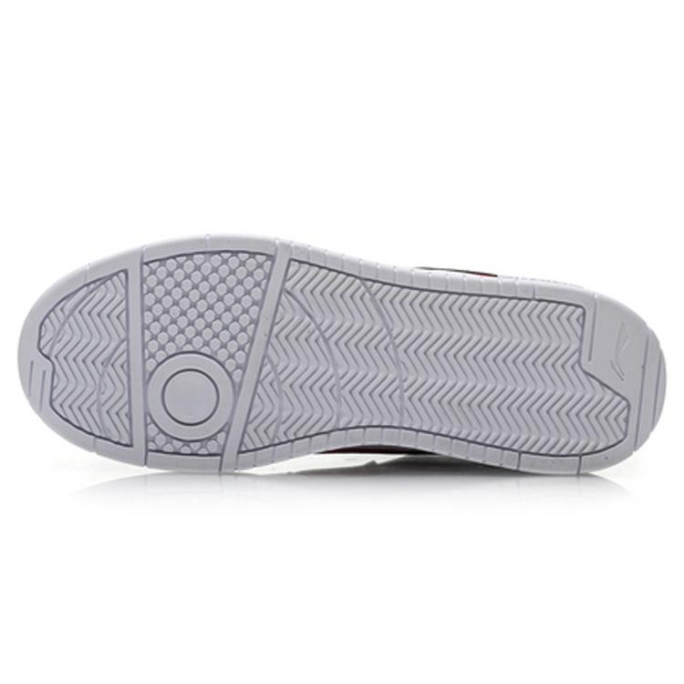 Li-Ning Li Ning Synthetic Leather Slip Resistant Abrasion Resistant Low top Skateboard Shoes Men's White AGCP201-1