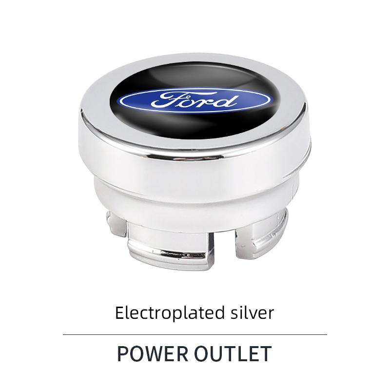 Car Sticker Car Cigarette Lighter Cover Dust Cover Accessories For Ford S MAX Ranger Focus Fiesta Mondeo Kuga Mustang Escort KA