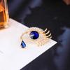 Hollow Out Devil Eye Brooch Pin Decoration Banquet Clothes Pin Rhinestone Eye Brooches  Party
