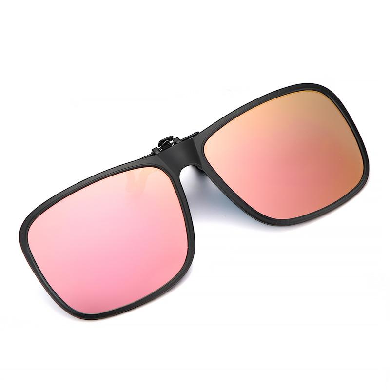 Non-polarized Sunglasses Clip for Men and Women Flip Up Polarized Sun Glasses Driving Night Vision Clip-on Style Fishing Cycling Eyewears