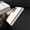 Leather Phone Case for Samsung Galaxy Z Fold 8 Ultra 7 6 5 Hinge Full Protection Shockproof Cover for Women Phone Bumpers