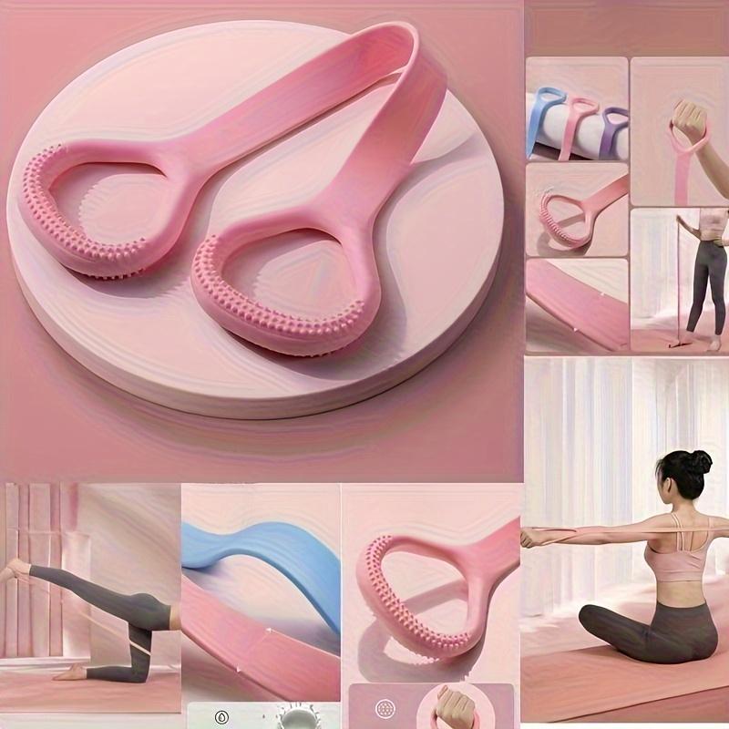 1PC Silicone Yoga Resistance Belt, Elastic Fitness Stretch, Suitable for Back, Waist, Arm Exercise