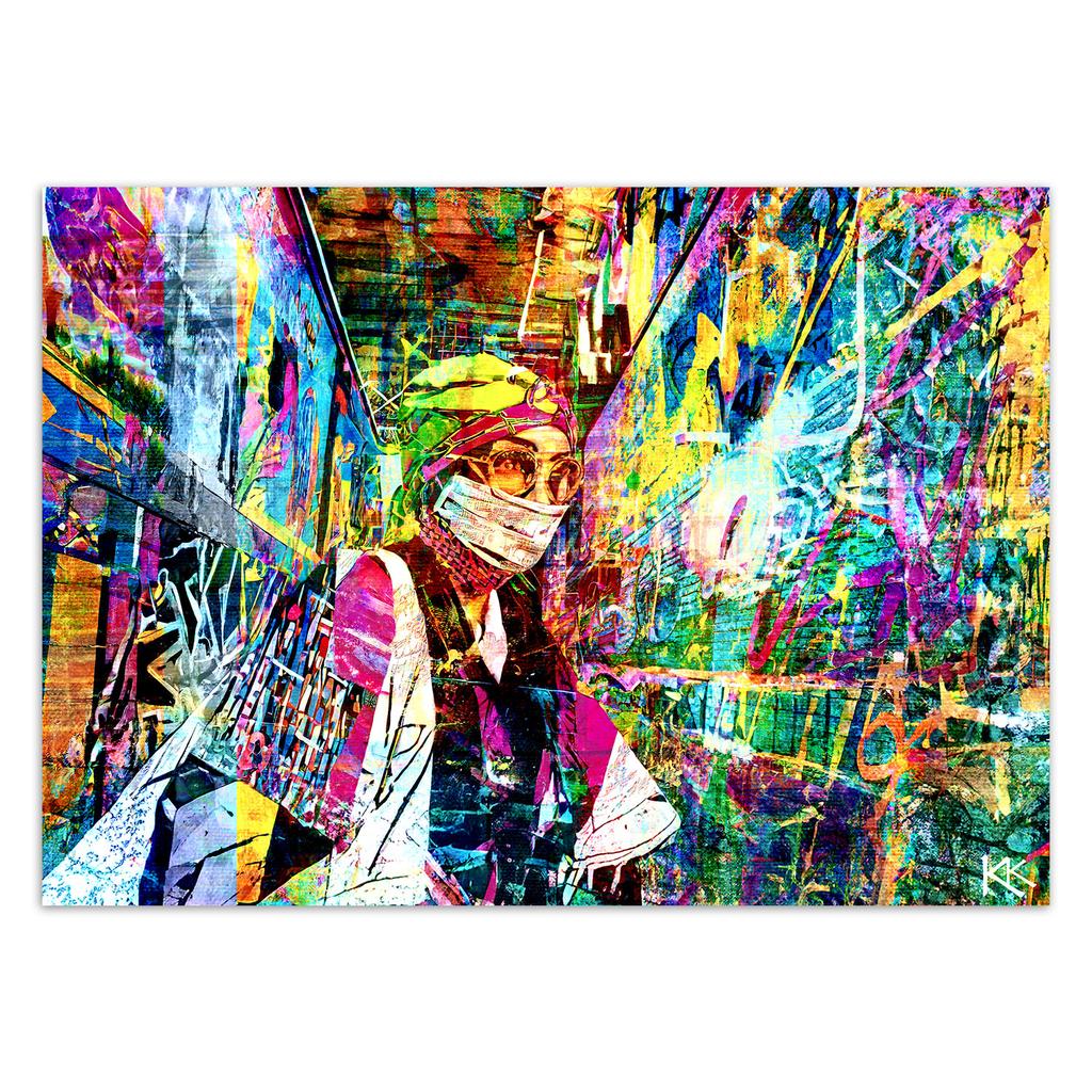 Wallpaper Woman in Glamour Mask