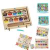 Индивидуализированный магнитный цветной лабиринт с цифрами Монтессори деревянная магнитная головоломка игра на счет игрушка
