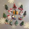 Santa Claus Christmas Tree Magnet Fridge Christmas Theme New Year Frigerator Magnet  Home Decor