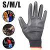 PU 6 Pairs Builders Palm Coating Grip Coated Protection Work Glove Safety Gloves Garden Supplies