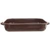 Rectangular enameled roasting pan BROWN 2.2 l, 34x18.5x6.5 cm