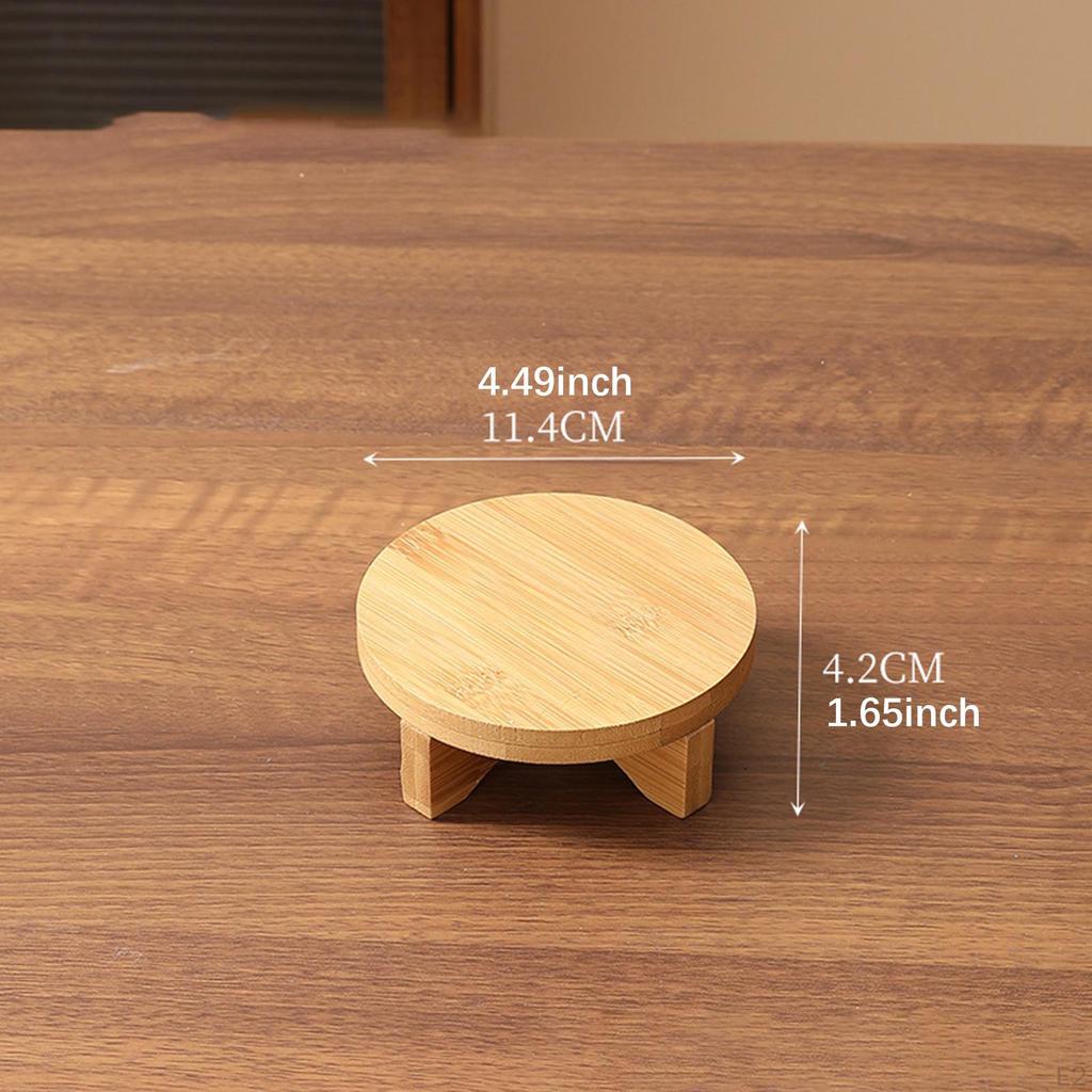 Wooden Planter Stand Desktop Potted Holder Multifunctional Modern Accessories Flower Pot Rack Small