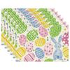 4/6pcs Joyful Easter Blue Bunny Rabbit Eggs Table Mats, Seasonal Spring Holiday Dining Additions for Party Kitchen Decoration 12X18 Inch