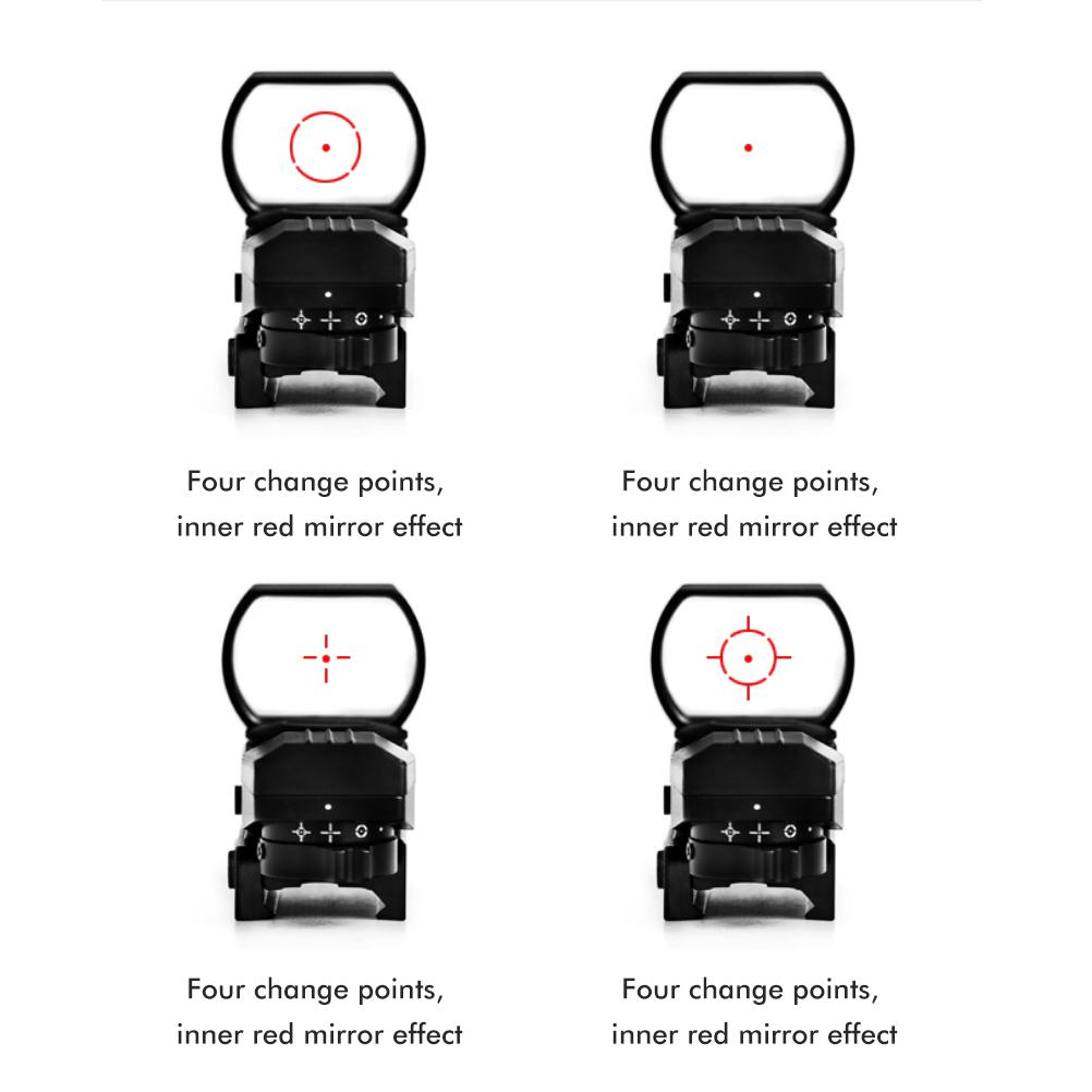 Коллиматорный прицел JH400 20 мм, голографический прицел с 4 сетками, противотуманный, противоударный