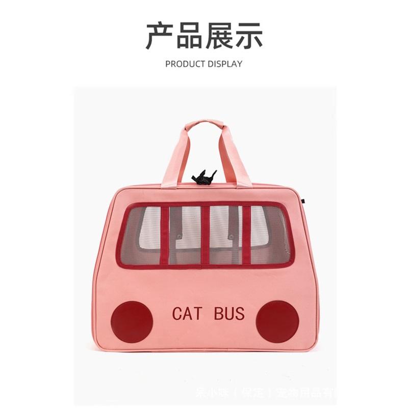 Portable Large-capacity Portable Trolley Case With Two Cat Bags