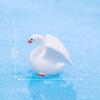 Имитация фигурок животных белого лебедя, мох, экологические бутылки, аксессуары для украшения рокария и маленькие орнаменты