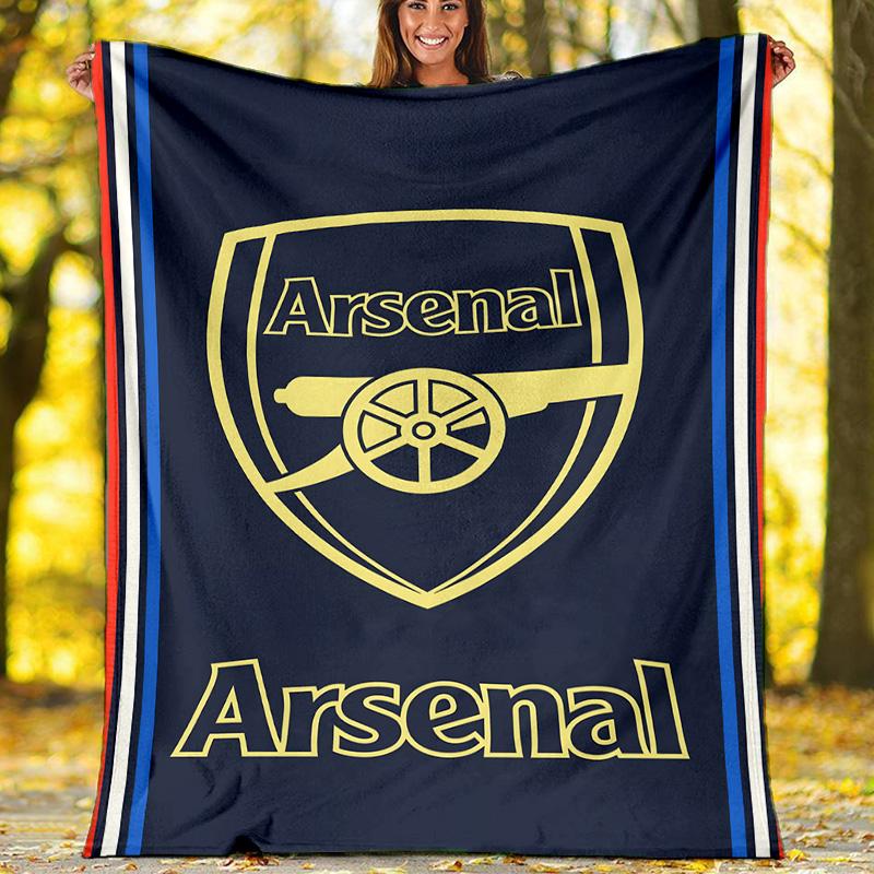 1pc A-Arsenal10 Theme Blanket - Digital Print, Polyester, Cozy for All Seasons, Perfect for Outdoor, and Travel
