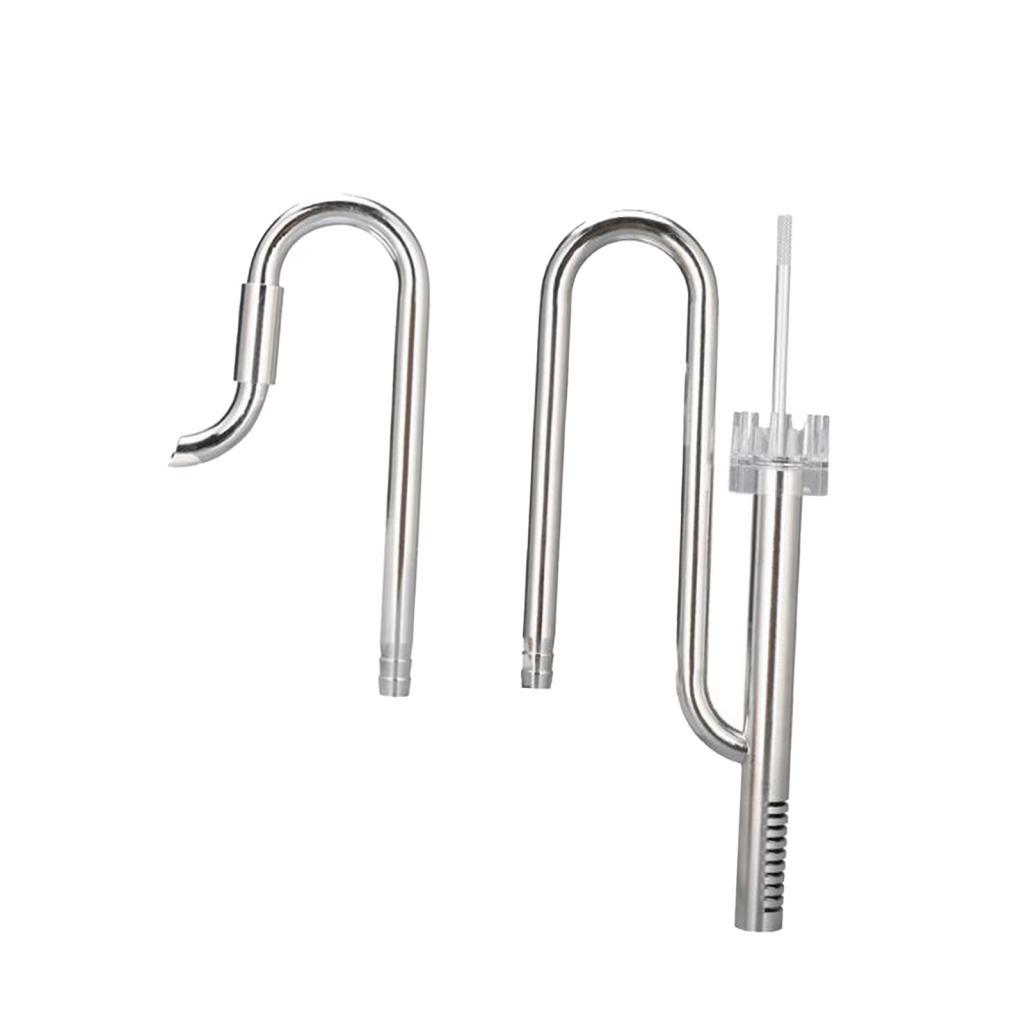 Stainless Lily Tube Inlet Outlet Adjustable Rod Aquarium Filter Connector for All Water Types