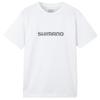 SHIMANO Белая футболка с коротким рукавом и логотипом Dry XS SH-021W