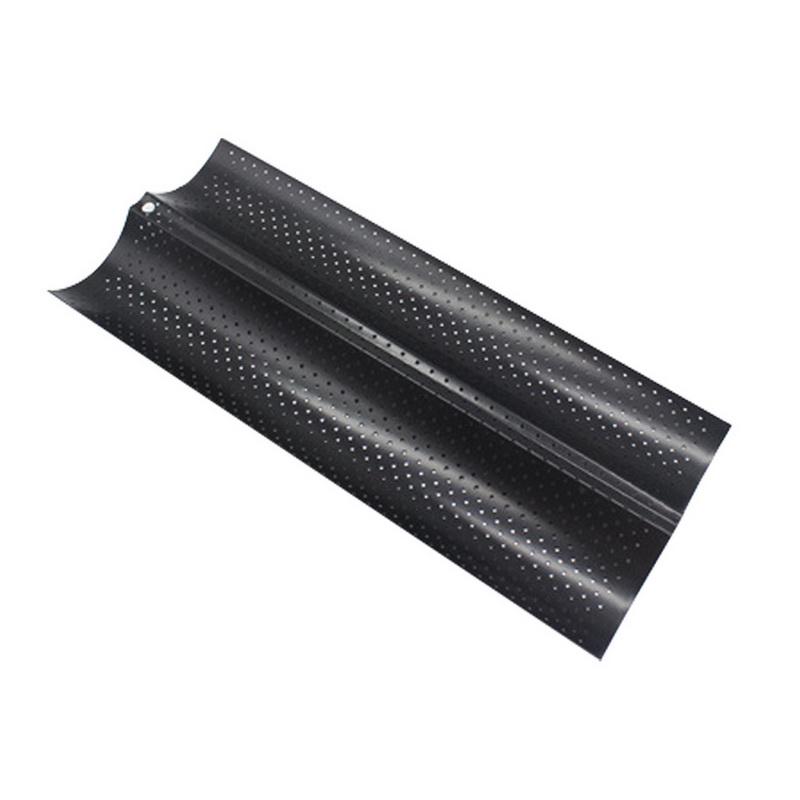 Форма для французского хлеба для выпечки, противень для выпечки хлеба, практичная форма для кекса, форма для багета, 2/3/4 желобка, волнообразный инструмент для выпечки хлеба