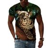 Summer Various Animal Pattern Men's T-shirt 3D Fashion Cool Style Printed T-shirt Hip Hop O-neck Casual Trendly Short Sleeve Tee