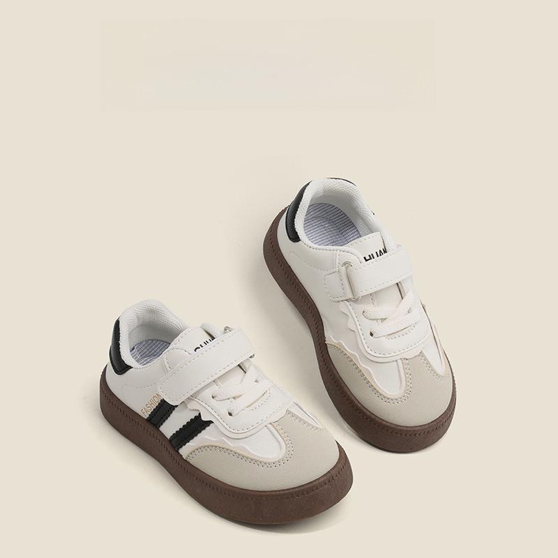 2025 Детская немецкая нескользящая спортивная обувь: Весенне-осенняя коллекция — белые кроссовки с мягкой подошвой для мальчиков и девочек