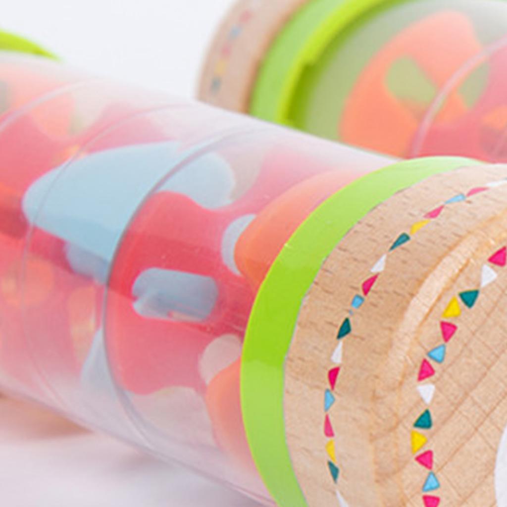 Детская трещотка-дождевик, имитация, деревянная радужная трещотка, игрушка-дождевик, музыкальный инструмент, разноцветный дождь