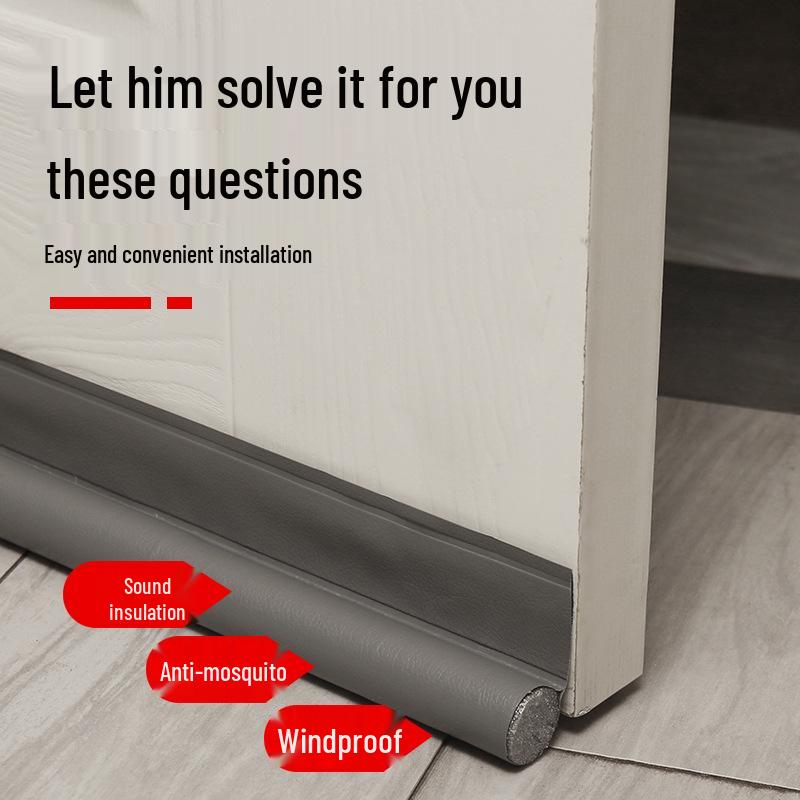 Self-Adhesive Door Bottom Seal: Soundproof, Windproof, Cockroach-Proof Gap Stopper
