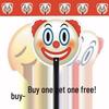 Clown Fan Portable Durable Funny Joker-Style Student Summer Mask