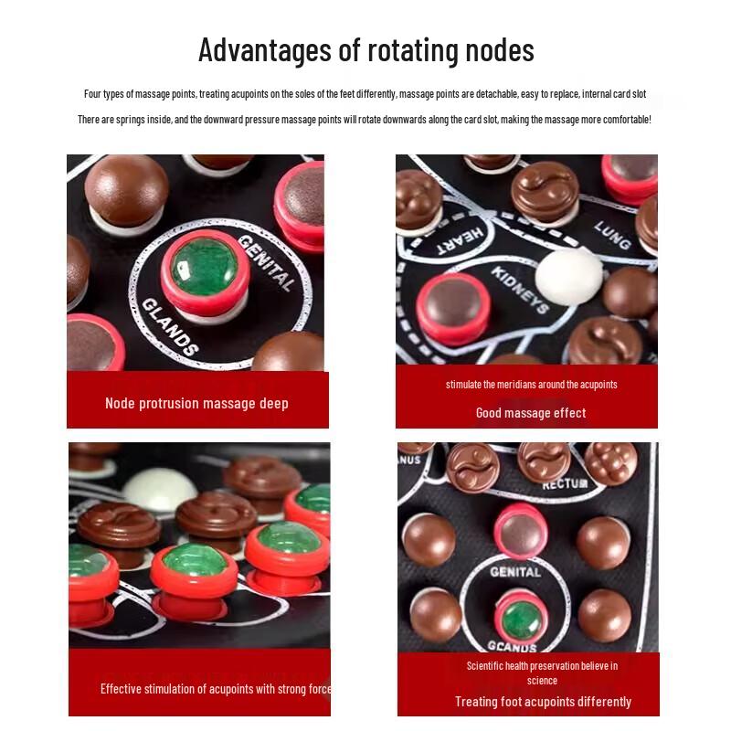 Массажные тапочки CLORIS с нефритом и турмалином для акупрессуры, штекер CN (адаптер в комплекте)