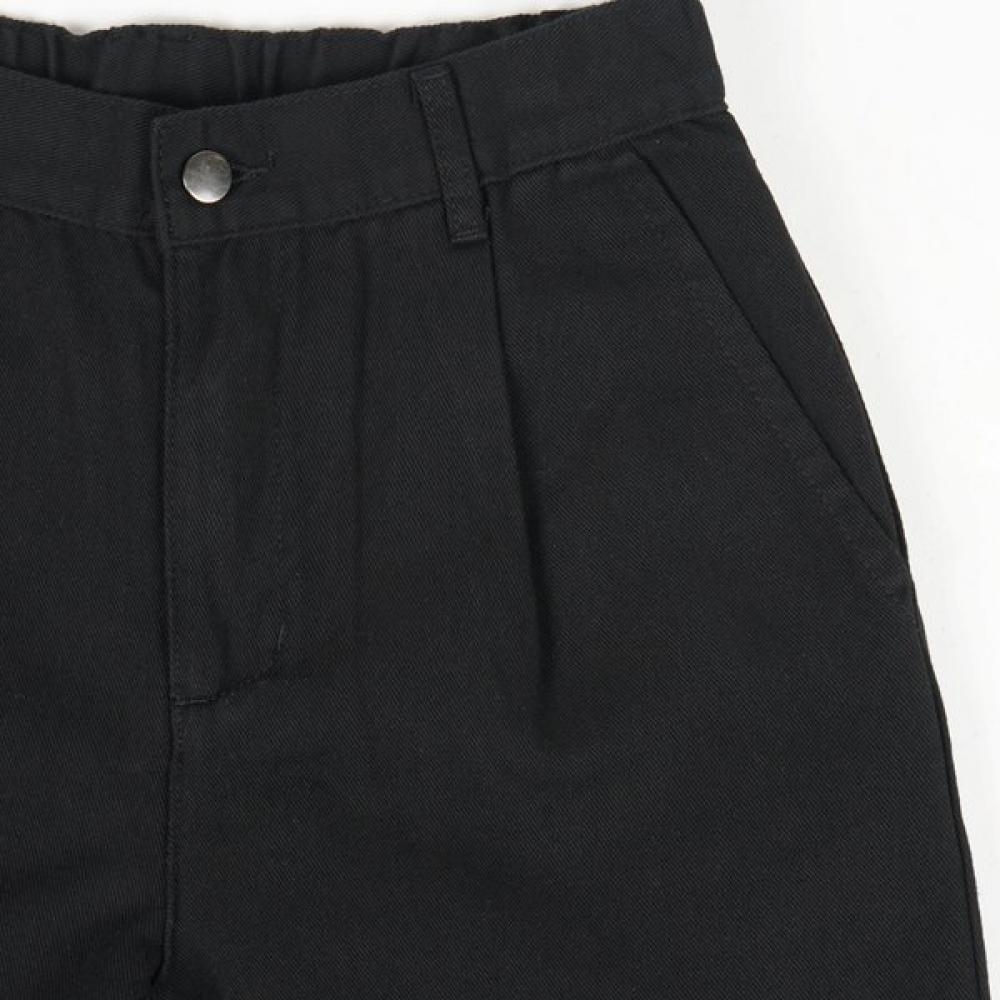 Week Hour Wide Cotton Pants Black