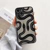 Роскошный черный золотой змеиный матовый чехол для телефона для Iphone 16 Pro Max 13 1Pro Max 14 15 Pro Max 11 12 X XS XR Ударопрочный силиконовый чехол