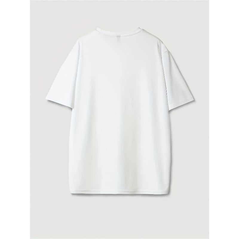 Women's & Unisex Monstera Leaf Print Crew Neck Short Sleeve Casual Tee, Botanical Graphic Top for Spring Summer