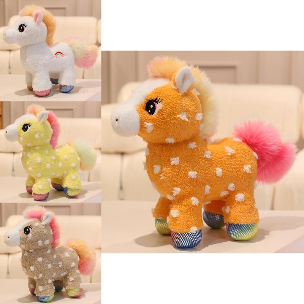 Плюшевая игрушка Единорог Фигурка Животного из Короткого Плюша Для Подарка Детям и Коллекционирования