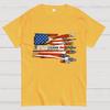 America 250th Anniversary Sci-Fi Rebels Flag Art print Cotton Casual Cool Loose T-Shirt