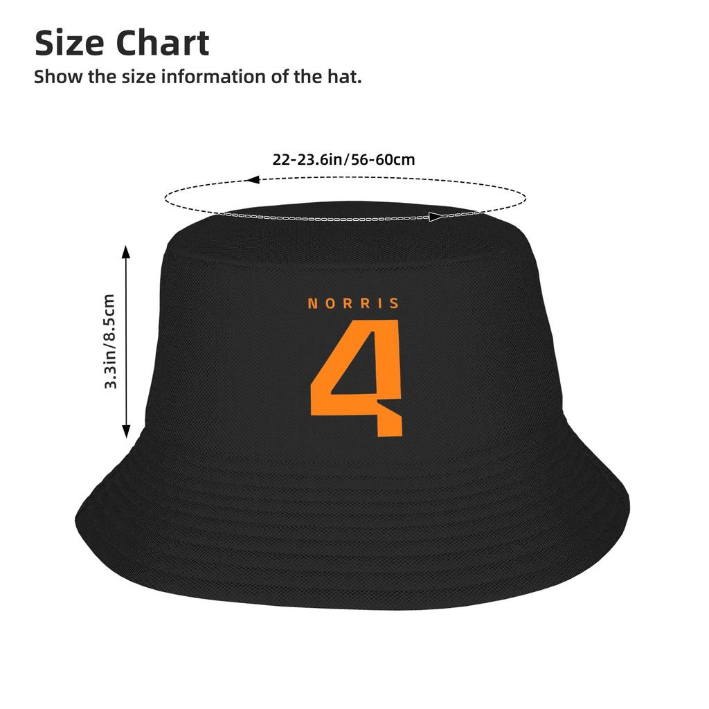 Hot Summer Headwear L-Lando N-Norris Bucket Hat Hip Hop Woman Hot Sun Hats  Boonie Hat Lightweight Fisherman Caps Outdoor Sports