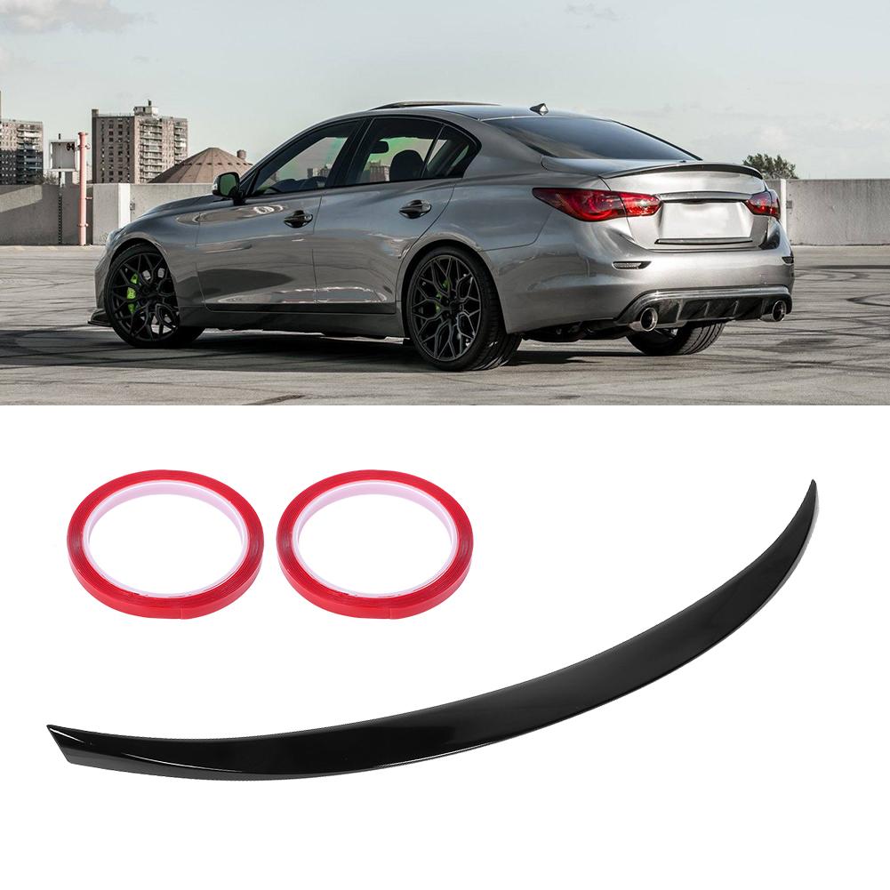 Rear Trunk Lid Spoiler Glossy Black for VIP Style High Kick Fit for Infiniti Q50Q50S 14?20
