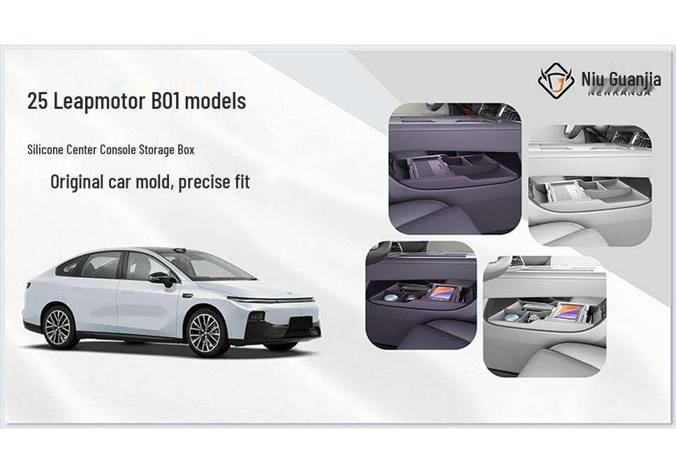 Compatible with 25 Leapmotor B01 Models: Center Console Glasses Storage Box Organizer