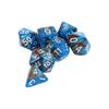 D10 D12 D20 7pcs/Set for RPG Dungeons Double-Colors Acrylic Dice Mixed Color Dice Polyhedral Dice