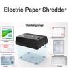 Portable Mini Paper Shredder Electric USB Battery Handheld Operated Shredder Documents Paper Cutting Tool for Home Office