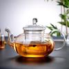 Teapot with Infuser Heat Resistant High Borosilicate Glass Tea Kettle Kitchen Dining Bar Home Tea Kettle Glass Drinkware Samovar