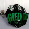 1 шт. Green Day Автоматический Открывающийся/Закрывающийся Зонт Складной Зонт, Портативный Компактный Дорожный Зонт, Подарок на День Рождения/Рождество для Мужчин и Женщин L1110y20