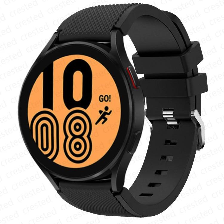 20 мм 22 мм ремешок для Samsung Galaxy Watch 4/Classic/46 мм/42 мм/active 2 Gear s3/S2 силиконовый браслет Huawei GT/2/GT2/3 Pro ремешок