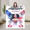 Perry Tour 2025  Katy Butterfly Blanket  Super Warm Street Trend Plush Throw Blanket For Outdoor Flannel Bedspread Bed Cover