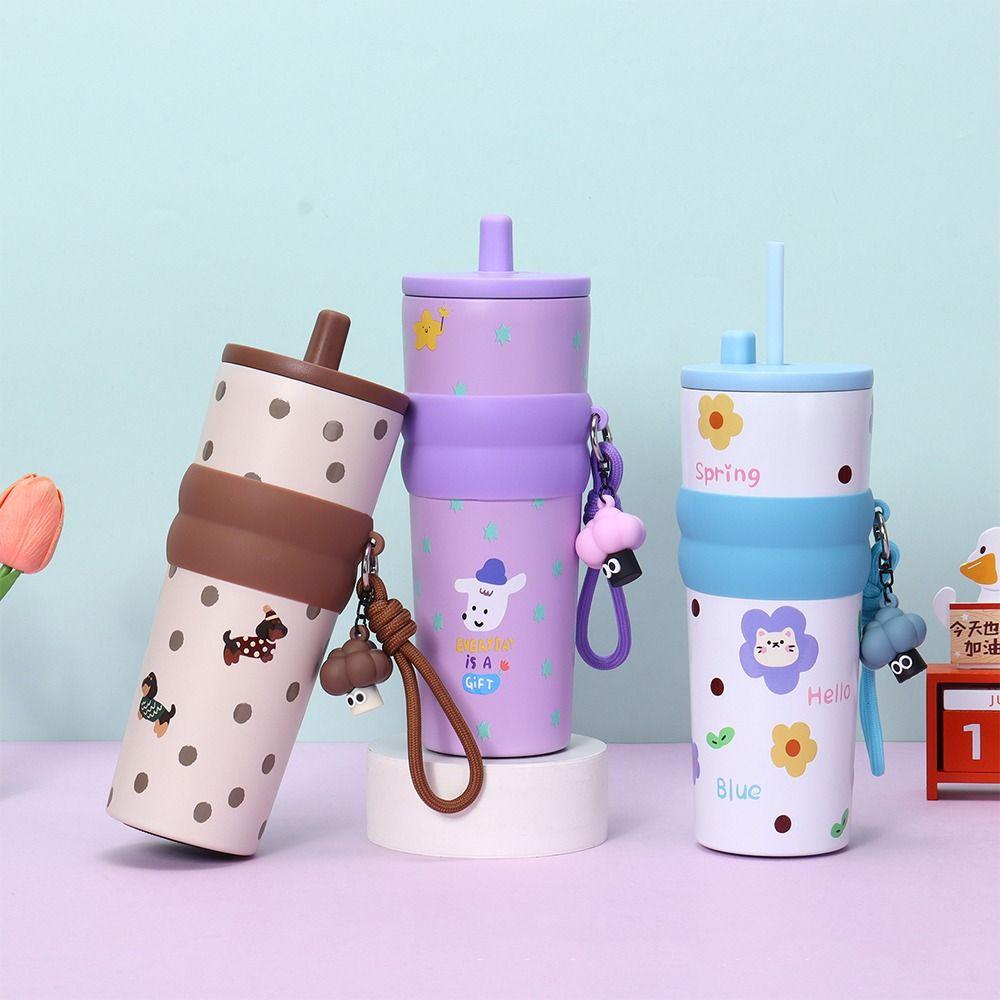 700ml Vacuum Cup Leak-Proof Thermos Water Bottle Stainless Steel Insulation Cup Outdoor Activities