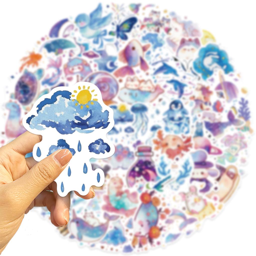 53 Наклейки-граффити «Звездное небо», креативные, биологические, украшают iPad, чемодан, блокнот, сделай сам, водонепроницаемые