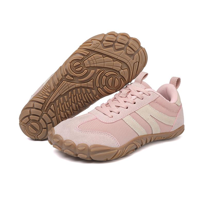 German training shoes men's and women's wide last barefoot shoes breathable non-slip outdoor hiking shoes couple retro casual fitness shoes