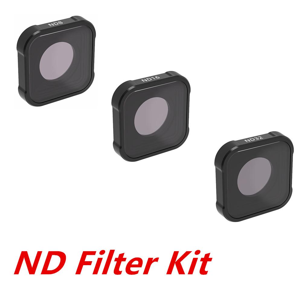 Go Pro Mcuv Cpl Nd8 Nd16 Nd32 Polarizer Filter Glass Nd 15X Macro Star Lens Filters For Gopro Hero 13 12 10 9 Camera Accessories