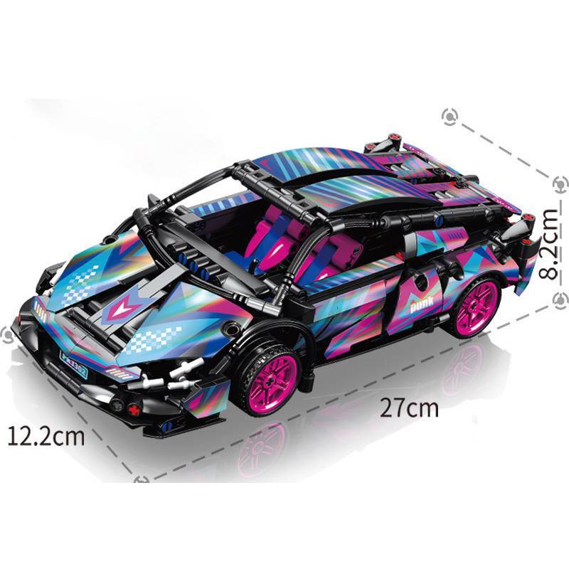 Lamborghini Superfast Car Model Building Kit With Abs Plastic For Kids Ages 7 To 14
