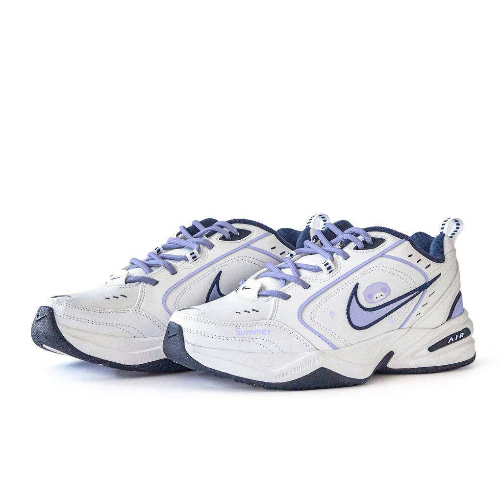 Nike Air Monarch 4 ПУ, Текстиль, Синтетическая кожа Нескользящая Устойчивая к истиранию Низкие Кроссовки на массивной подошве Унисекс 415445-102 (Команда746-)