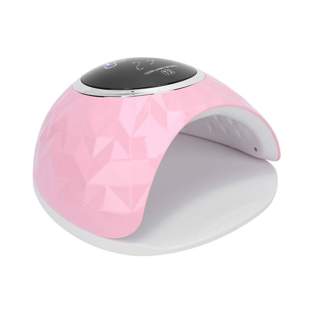 120W Intelligent Sensing Nail Gel Dryer Lamp Nail Gel Polish Curing Light Pink