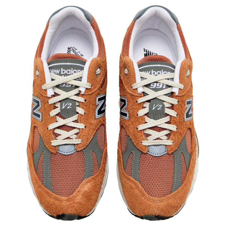 New Balance 991v2 Сделано в Англии Золотая Земля Унисекс Кроссовки Оранжевый U991OV2